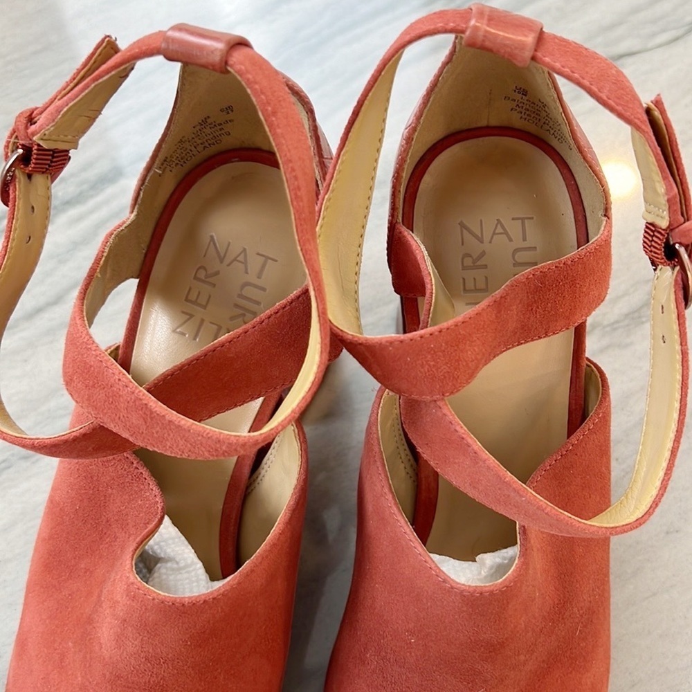 Nwot Naturalizer Women's Holland Pointed Toe Block Heel Desert Clay Size 10 - Picture 4 of 14
